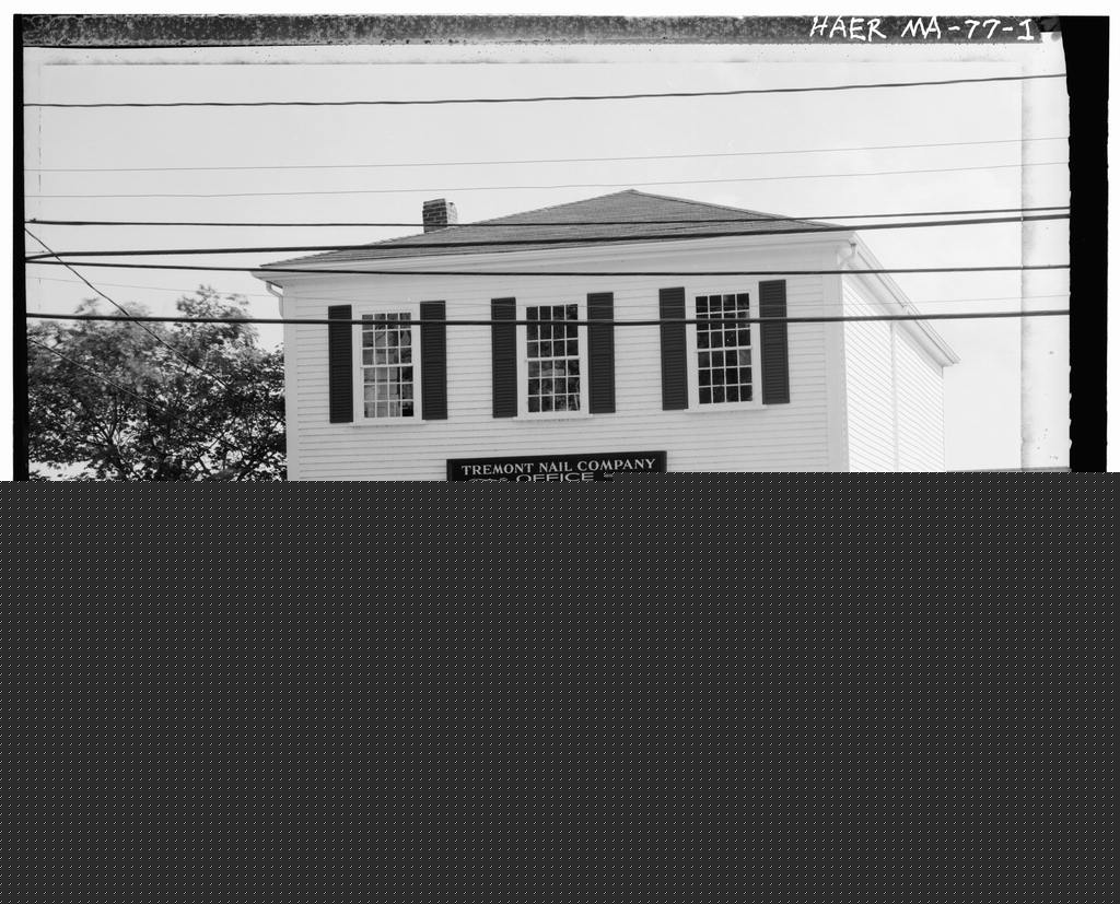 Tremont Nail Works, photograph filed with the federal survey