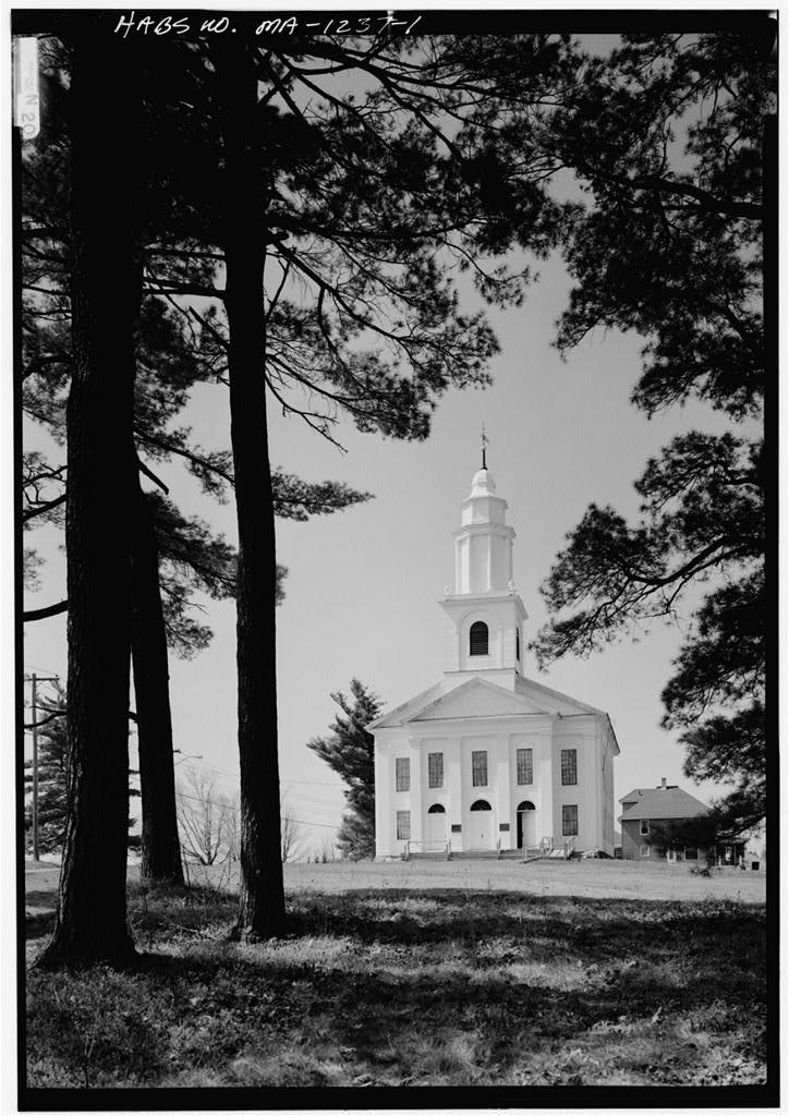 First Congregational Church of Blandford, North Street, Blandford, Hampden County, MA, photograph filed with the federal survey