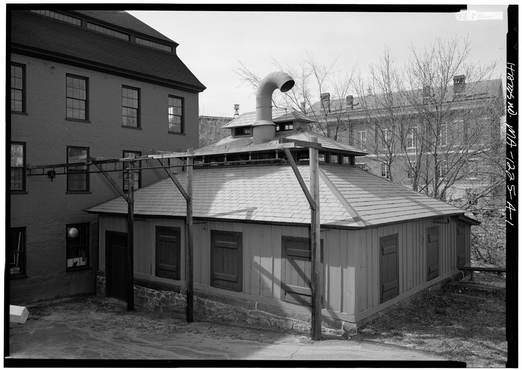 Whitinsville Brick Mill, photograph filed with the federal survey