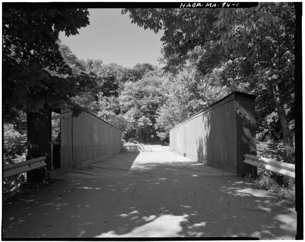 Boston & Maine Railroad, Clark Street Bridge, Spanning Boston & Maine Railroad on Clark Street, Belmont, Middlesex County, MA, photograph filed with the federal survey