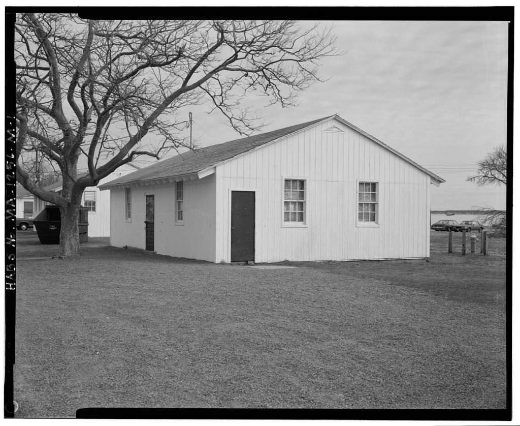 Fort Rodman Military Reservation, Administration Building, East of enlisted men's barracks, New Bedford, Bristol County, MA, photograph filed with the federal survey