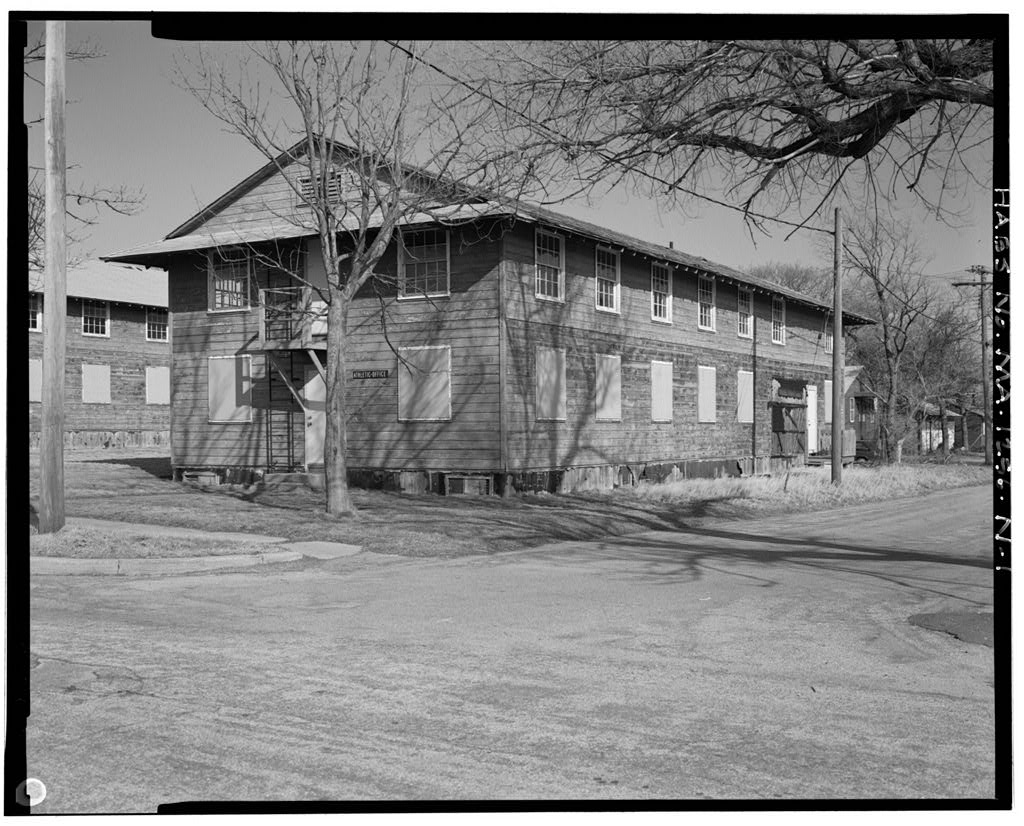 Fort Rodman Military Reservation, Enlisted Men's Barracks, Center of complex, New Bedford, Bristol County, MA, photograph filed with the federal survey