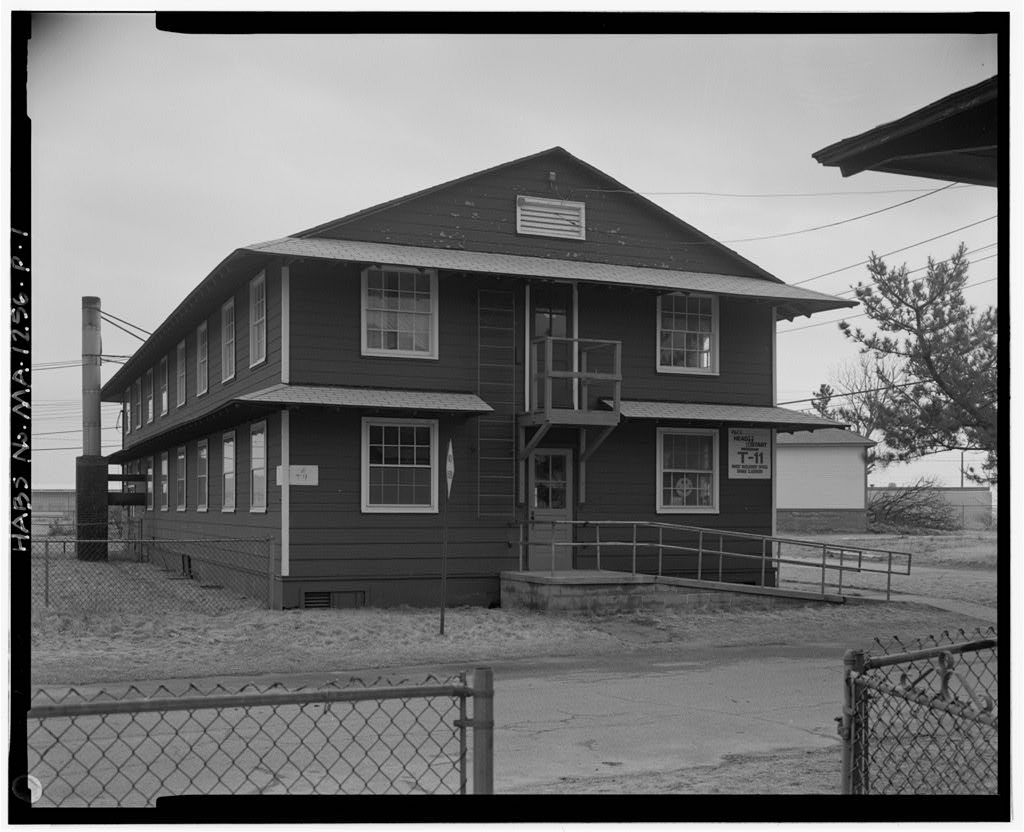 Fort Rodman Military Reservation, Enlisted Men's Barracks, Center of complex, New Bedford, Bristol County, MA, photograph filed with the federal survey