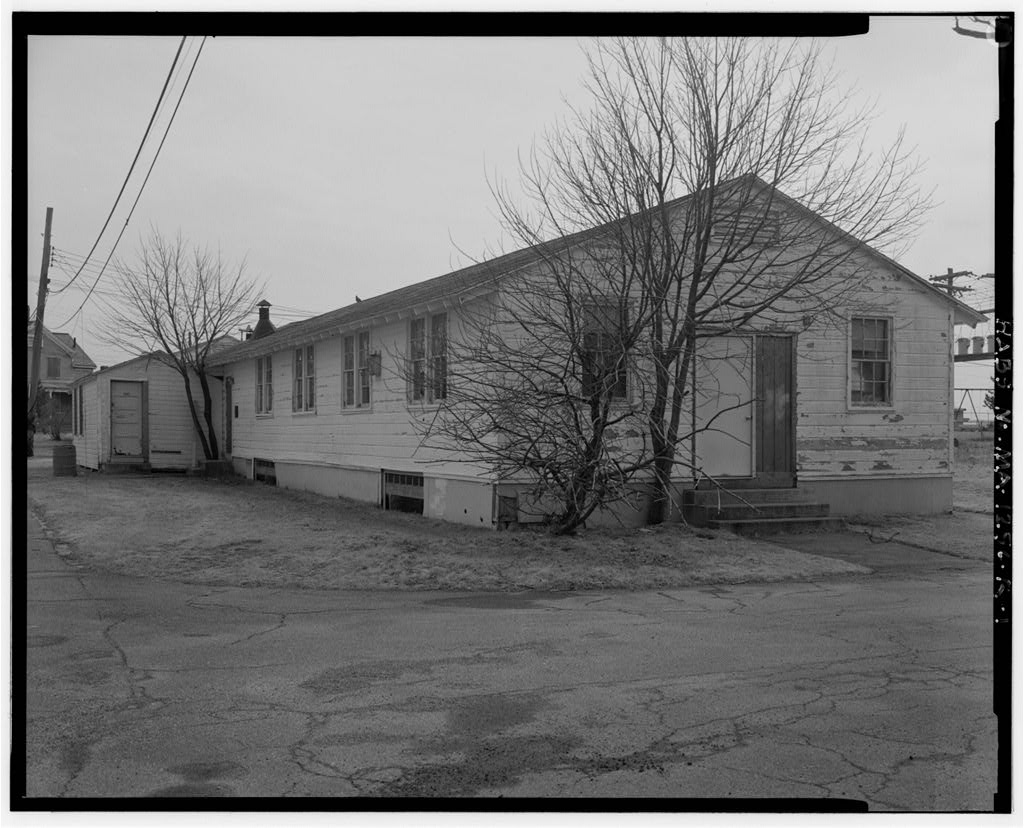 Fort Rodman Military Reservation, Mess Hall, Adjacent to enlisted men's barracks, New Bedford, Bristol County, MA, photograph filed with the federal survey