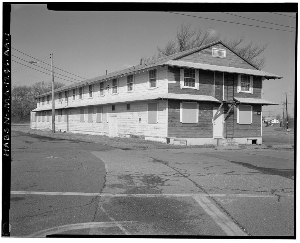 Fort Rodman Military Reservation, Officers' Quarters & Mess Building, East side of site, along main access road, New Bedford, Bristol County, MA, photograph filed with the federal survey