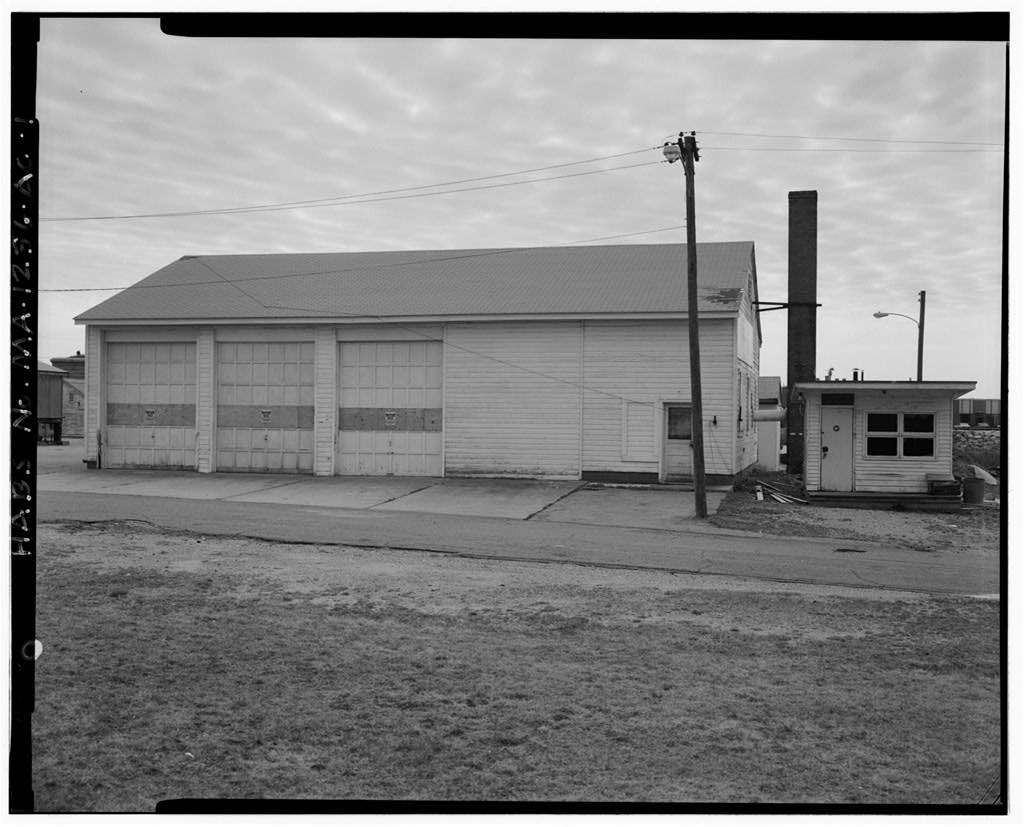 Fort Rodman Military Reservation, Military Transport Garage, Near Battery Cross, New Bedford, Bristol County, MA, photograph filed with the federal survey