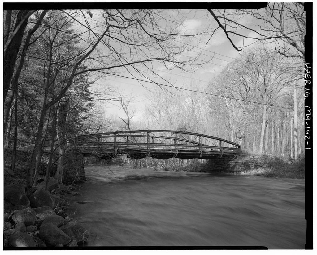 Northwest Road Bridge, Spanning Little River, Westfield, Hampden County, MA, photograph filed with the federal survey