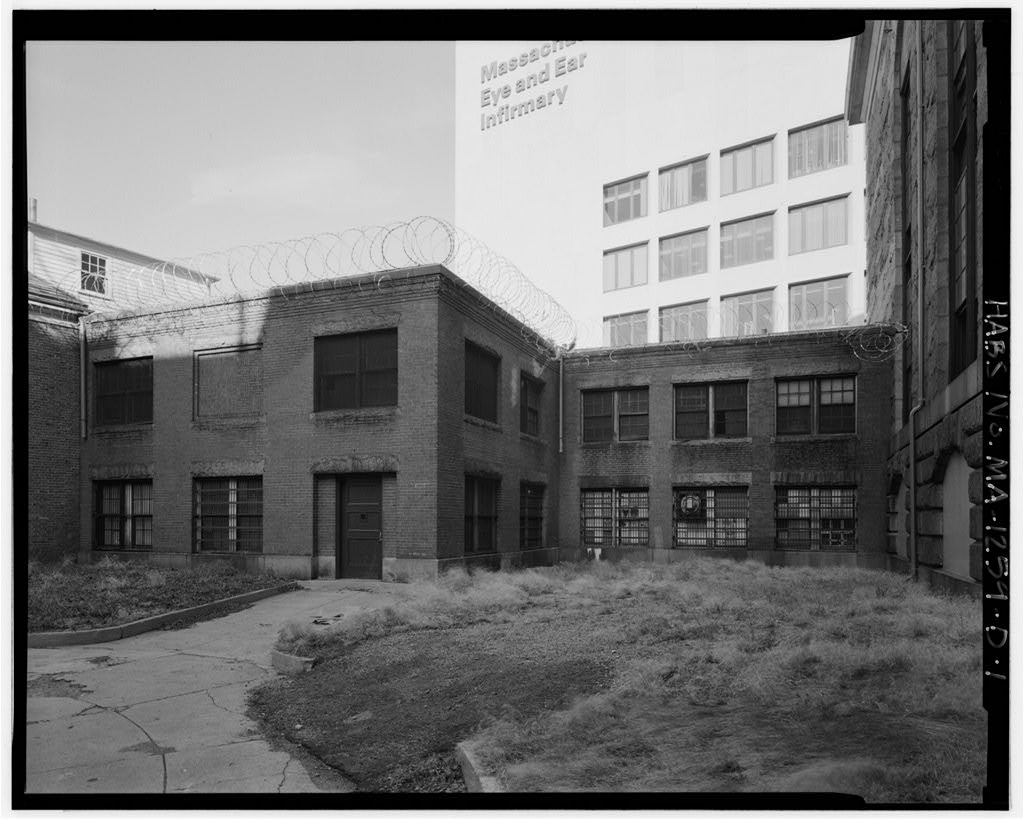 Charles Street Jail Complex, Receiving & Offices, 215 Charles Street, Boston, Suffolk County, MA, photograph filed with the federal survey