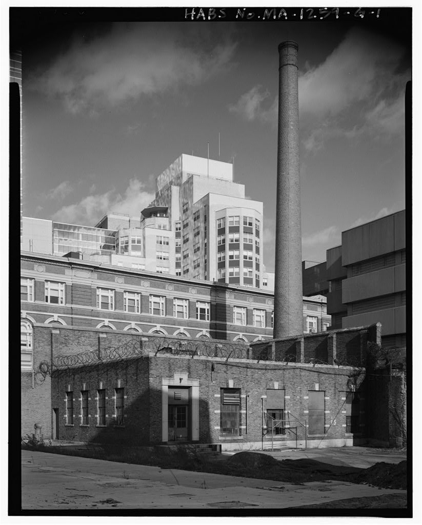 Charles Street Jail Complex, Boiler Plant, 215 Charles Street, Boston, Suffolk County, MA, photograph filed with the federal survey