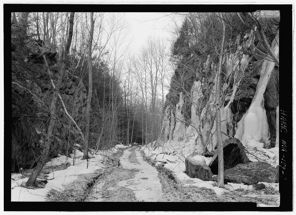 Middlefield Cut, Middlefield, Hampshire County, MA, photograph filed with the federal survey