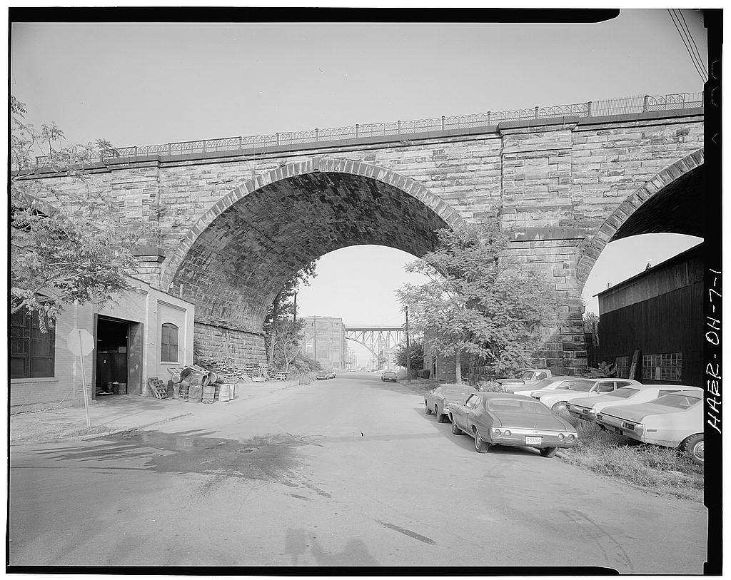 Superior Avenue Viaduct, photograph filed with the federal survey