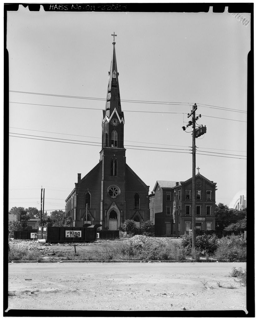 St. Heinrich's Roman Catholic Church, 1057 Flint Street, Cincinnati, Hamilton County, OH, photograph filed with the federal survey
