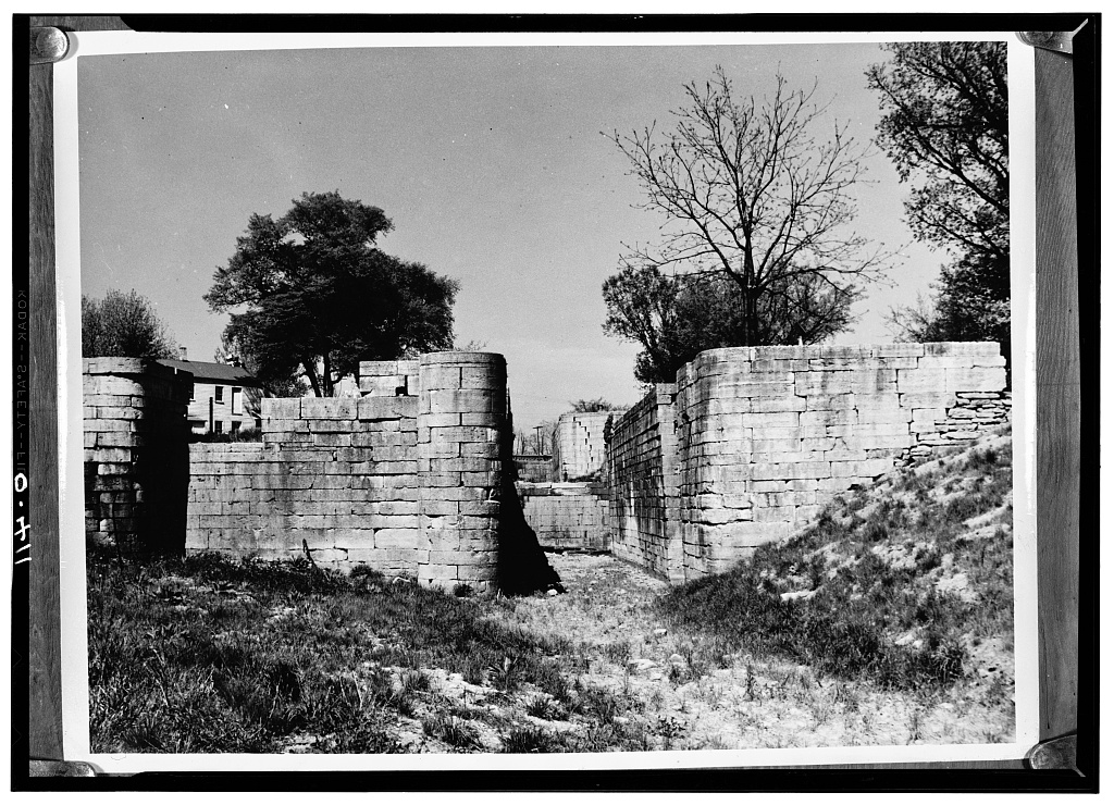 Miami & Erie Canal Locks, Loramie Portage site vicinity, Lockington, Shelby County, OH, photograph filed with the federal survey