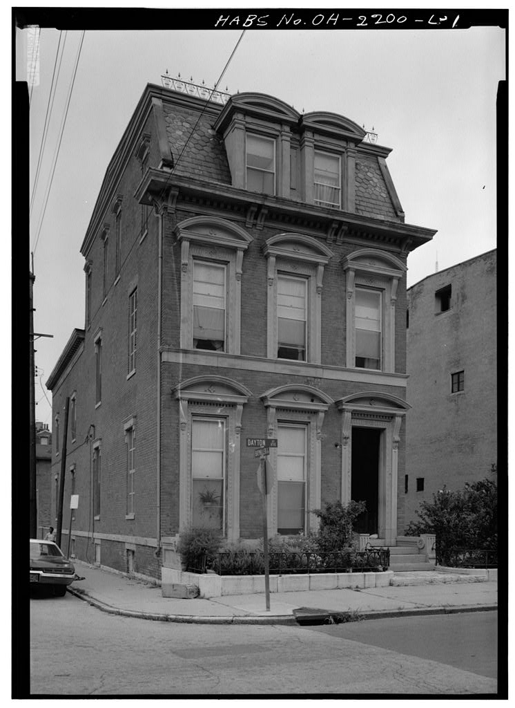 Francis Hurtt House, 850 Dayton Street, Cincinnati, Hamilton County, OH, photograph filed with the federal survey