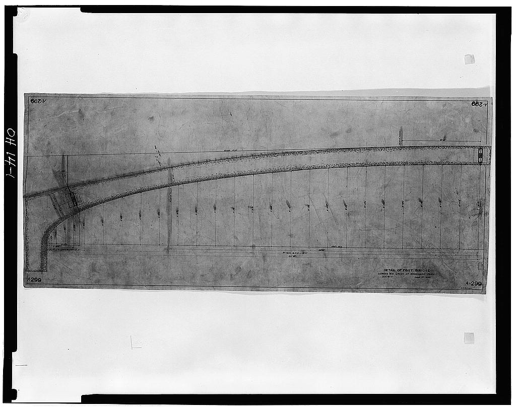 Brookside Park Bridge, Spanning Big Creek & Cleveland Metroparks, Cleveland, Cuyahoga County, OH, photograph filed with the federal survey