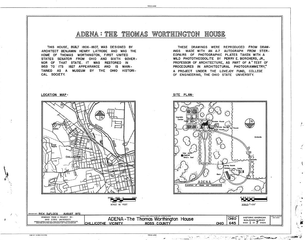Adena, Saint Margaret's Cemetery vicinity, Chillicothe, Ross County, OH, measured drawing filed with the federal survey