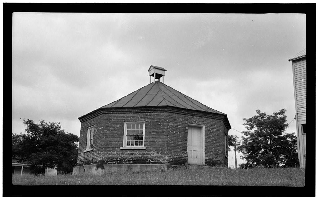 Octagonal Schoolhouse, Sinking Spring, Highland County, OH, photograph filed with the federal survey