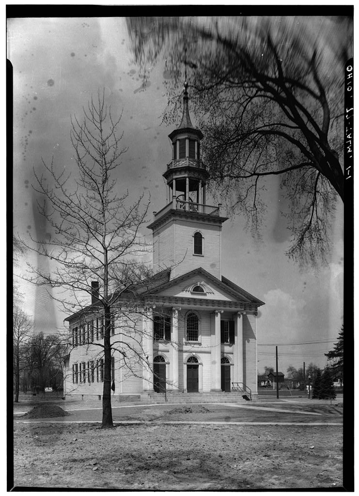 Congregational Church, Village Green, Tallmadge, Summit County, OH, photograph filed with the federal survey