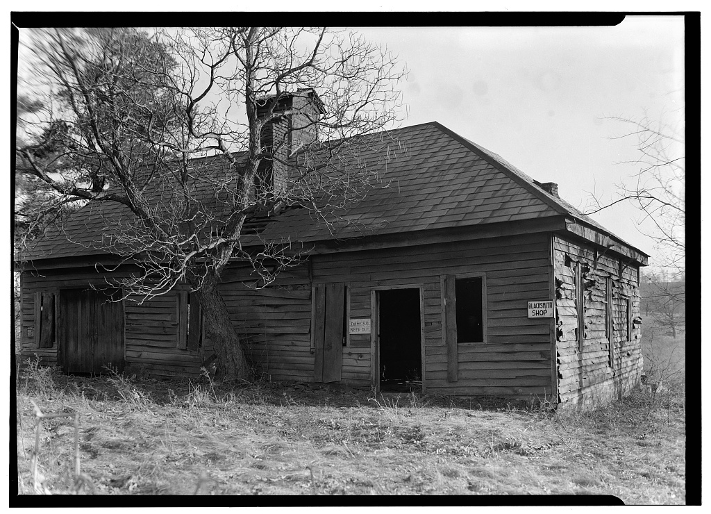 Blacksmith Shop, photograph filed with the federal survey