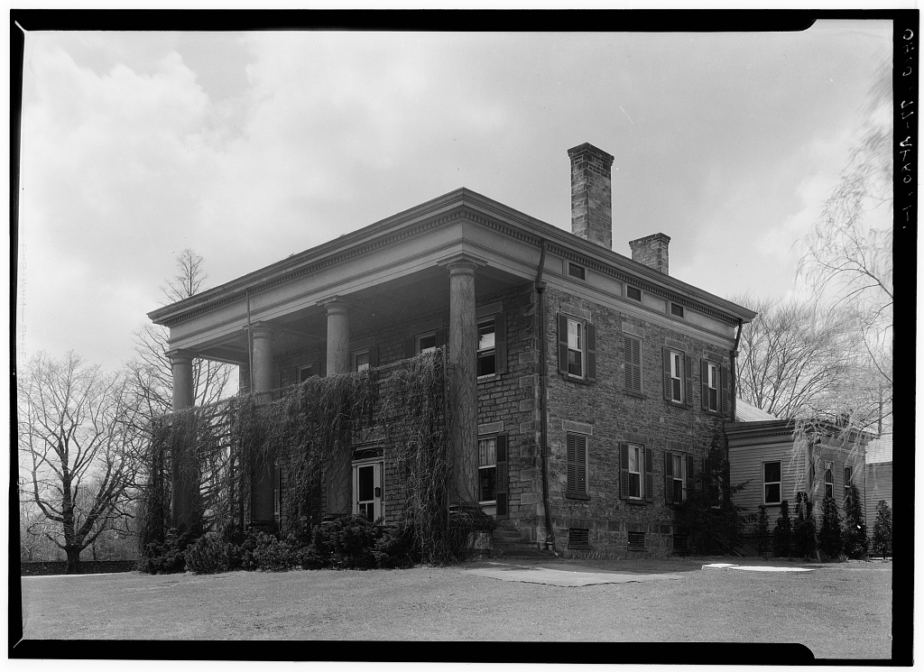 Colonel Simon Perkins House, photograph filed with the federal survey
