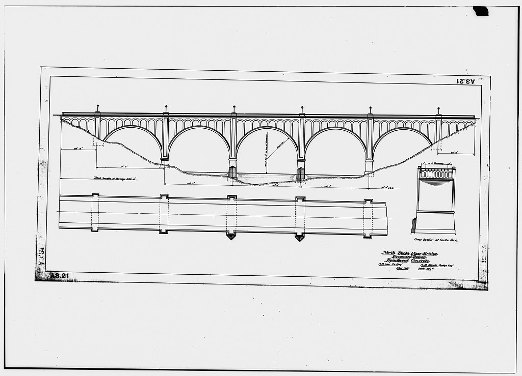 Rocky River Bridge, photograph filed with the federal survey