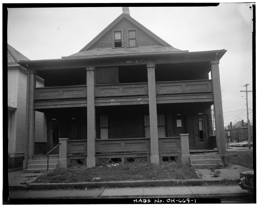 1156-1158 East Rich Street (Houses), Columbus, Franklin County, OH, photograph filed with the federal survey