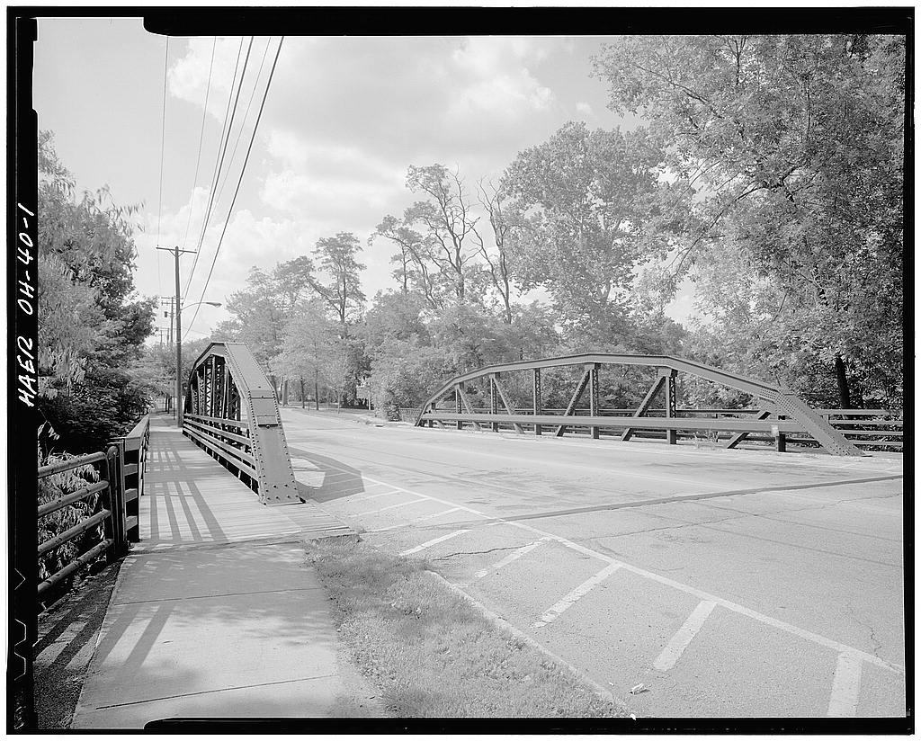 Main Street Parker Pony Truss Bridge, Main Street (Route 170) spanning Yellow Creek, Poland, Mahoning County, OH, photograph filed with the federal survey