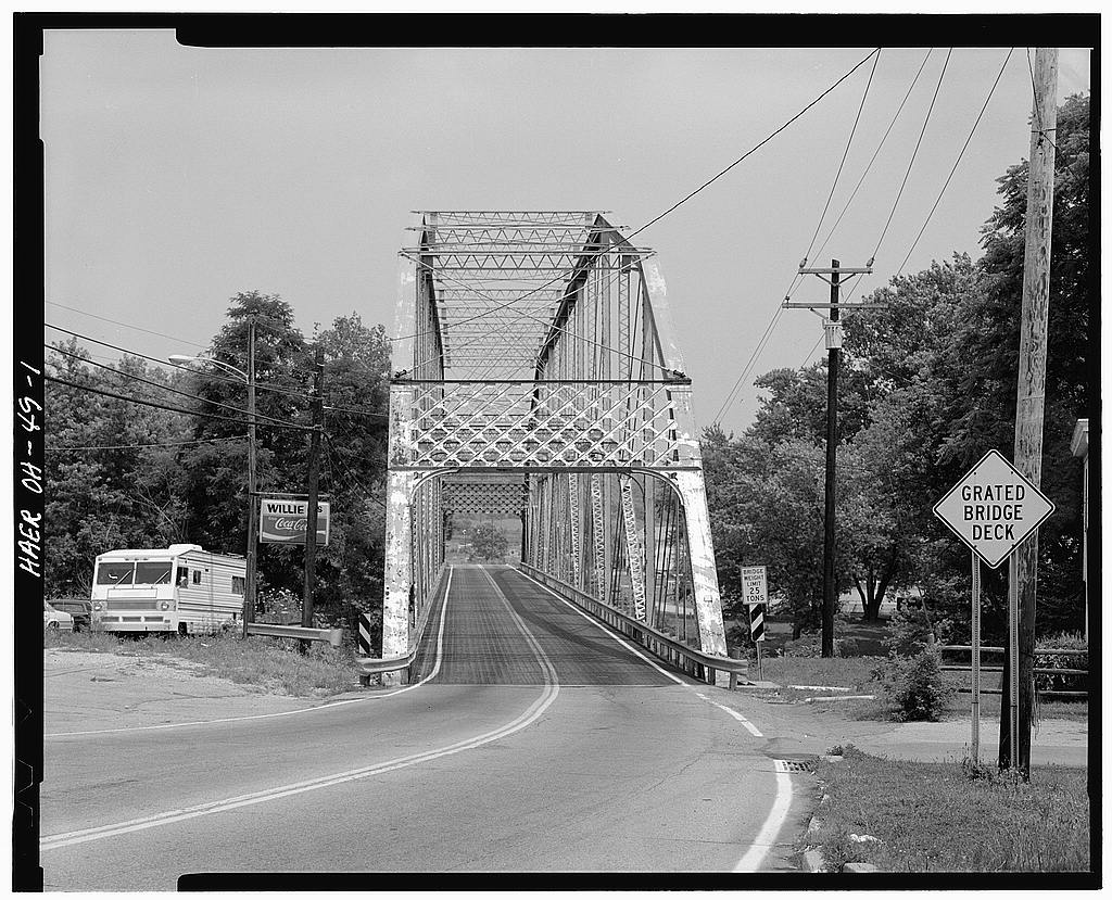 Harrison Road Camelback Through Truss Bridge, photograph filed with the federal survey