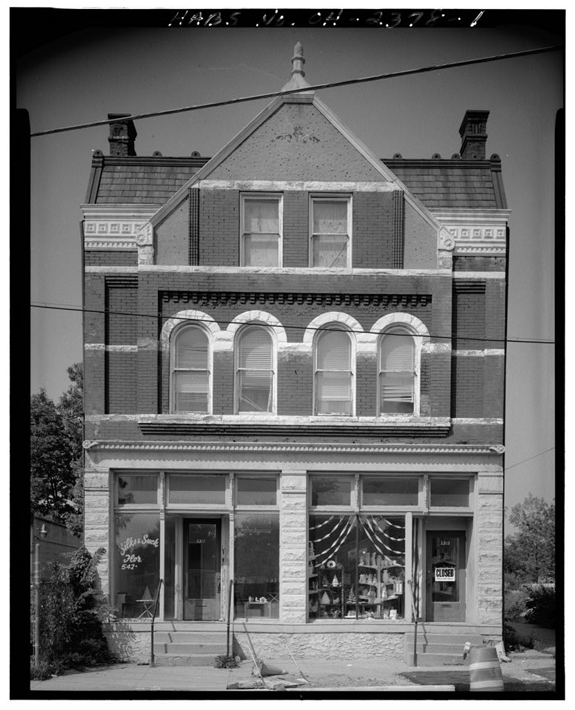 Augspurger Building, photograph filed with the federal survey