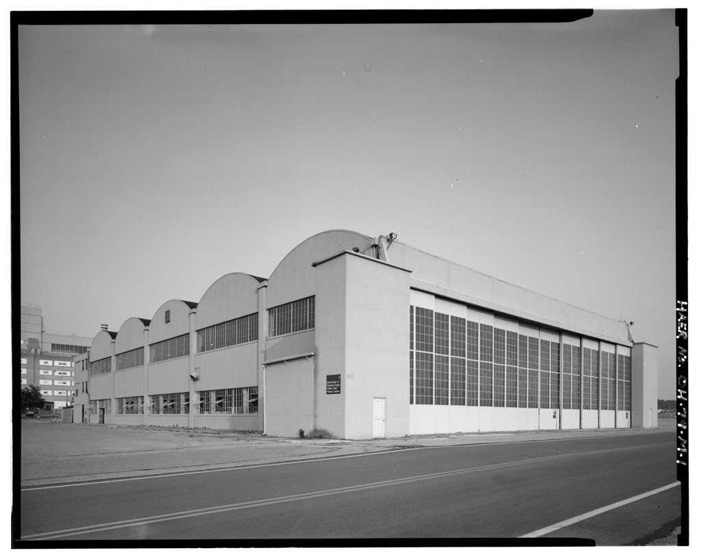 Wright-Patterson Air Force Base, Area B, Building 6, Signal Corps Special Forces Hangar, On flightline at Southeast corner of Eleventh & C Streets, Dayton, Montgomery County, OH, photograph filed with the federal survey