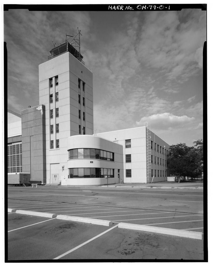 Wright-Patterson Air Force Base, Area B, Building 8, Operations & Flight Test Building, Northeast corner of Tenth & C Streets, Dayton, Montgomery County, OH, photograph filed with the federal survey