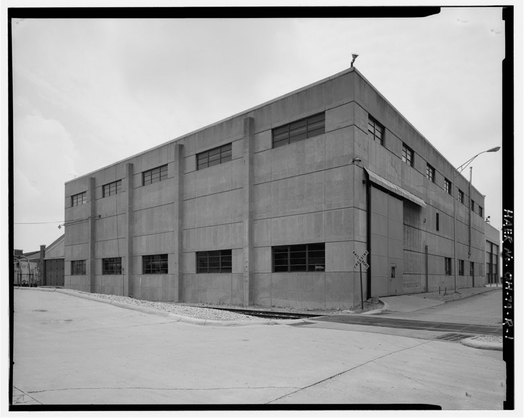 Wright-Patterson Air Force Base, Area B, Building 21, Old Armament Building, Southwest corner of Seventh & E Streets, Dayton, Montgomery County, OH, photograph filed with the federal survey