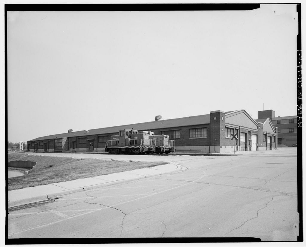 Wright-Patterson Air Force Base, Area B, Building 38, Maintenance Building No. 3, Dayton, Montgomery County, OH, photograph filed with the federal survey