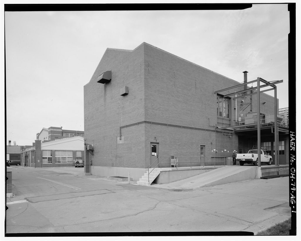 Wright-Patterson Air Force Base, Area B, Building 59, Dynamometer Storage Building, Dayton, Montgomery County, OH, photograph filed with the federal survey