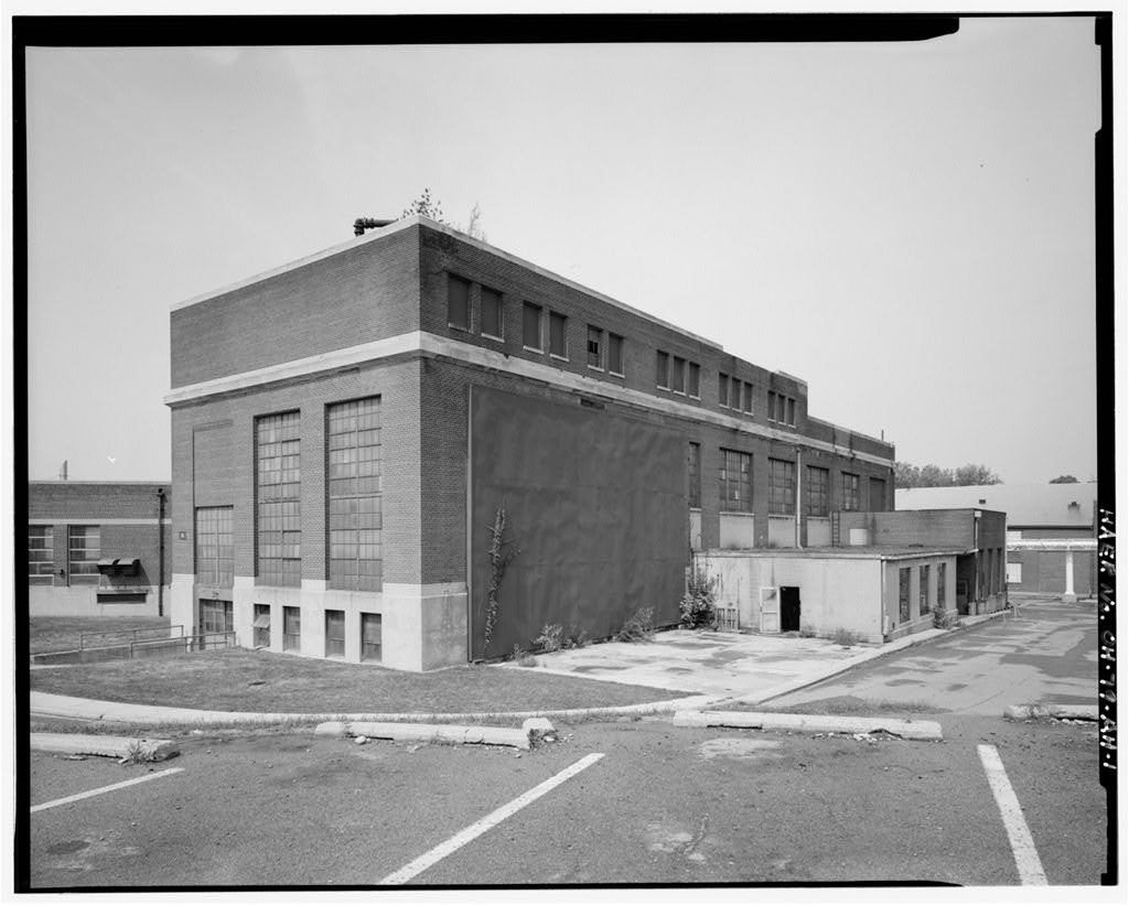 Wright-Patterson Air Force Base, Area B, Building 66, Central Heating Plant, North side of Third Street between D & E Streets, Dayton, Montgomery County, OH, photograph filed with the federal survey