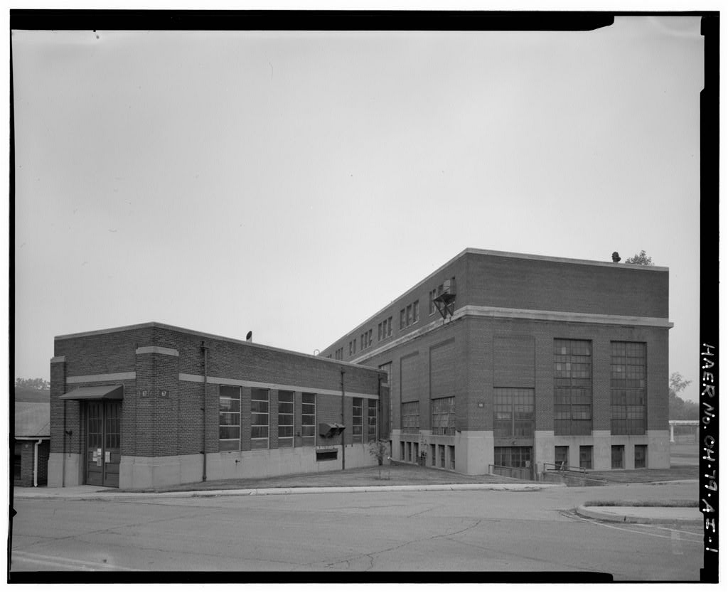 Wright-Patterson Air Force Base, Area B, Building 67, Emergency Power Plant, North side of Third Street between D & E Streets, Dayton, Montgomery County, OH, photograph filed with the federal survey