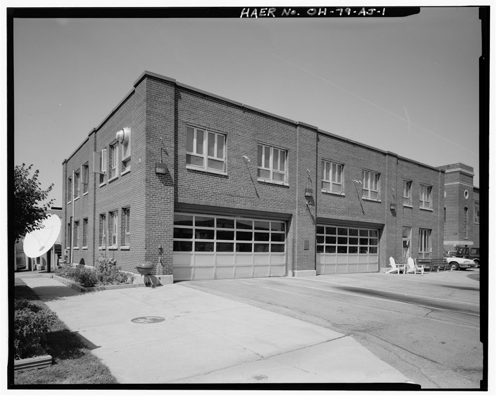 Wright-Patterson Air Force Base, Area B, Building 76, Wright Field Firehouse, Northwest corner of Fifth & D Streets, Dayton, Montgomery County, OH, photograph filed with the federal survey