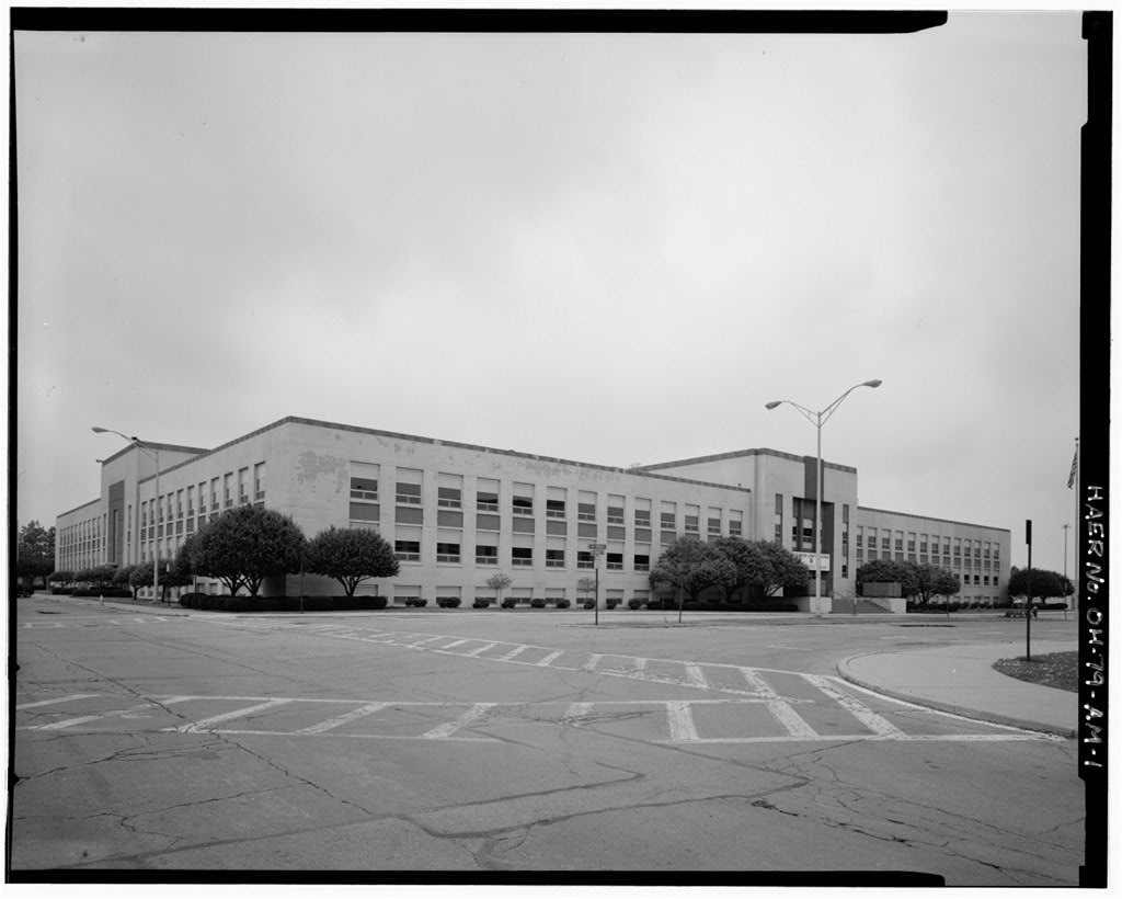 Wright-Patterson Air Force Base, Area B, Building 15, Materiel Command Administration Building No. 2, corner of Fourth & B Streets, Dayton, Montgomery County, OH, photograph filed with the federal survey