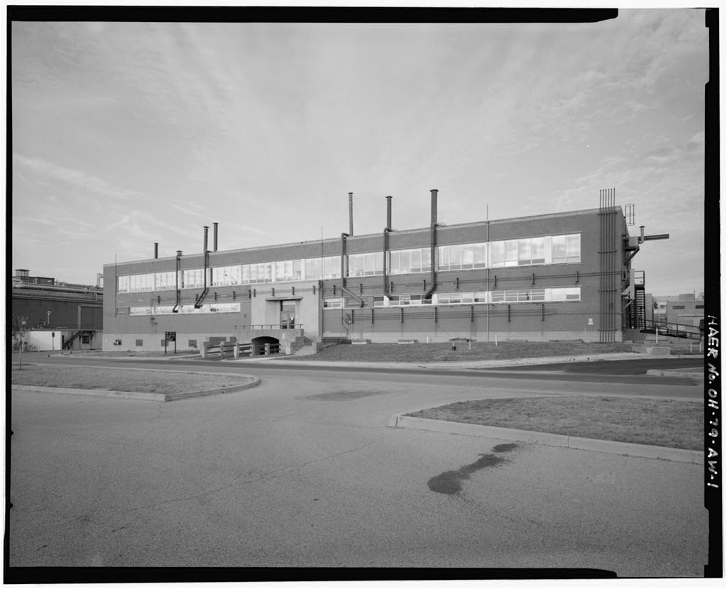 Wright-Patterson Air Force Base, Area B, Building 70, Fuel & Oil Test Laboratory, East side of C Street between Sixth & Seventh Streets, Dayton, Montgomery County, OH, photograph filed with the federal survey