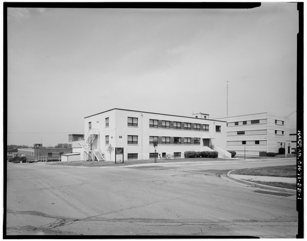 Wright-Patterson Air Force Base, Area B, Building 30, Audio-Visual Laboratory, Dayton, Montgomery County, OH, photograph filed with the federal survey
