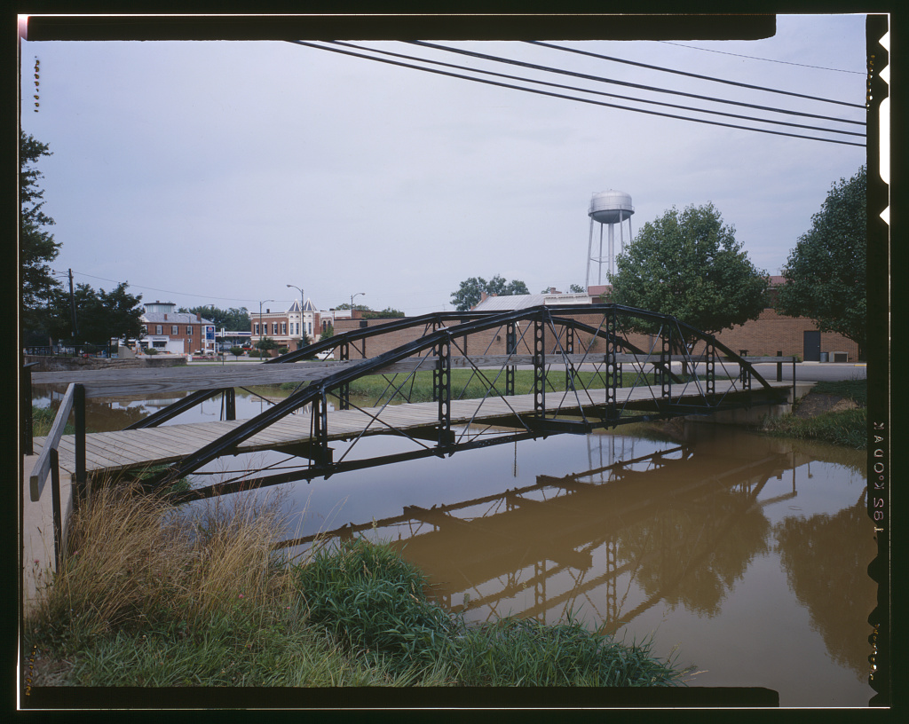 Blackhoof Street Bridge, Spanning Miami-Erie Canal, New Bremen, Auglaize County, OH, photograph filed with the federal survey