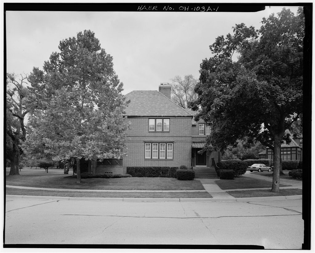 Wright-Patterson Air Force Base, Brick Officers' Quarters, Type A, Area A, Dayton, Montgomery County, OH, photograph filed with the federal survey