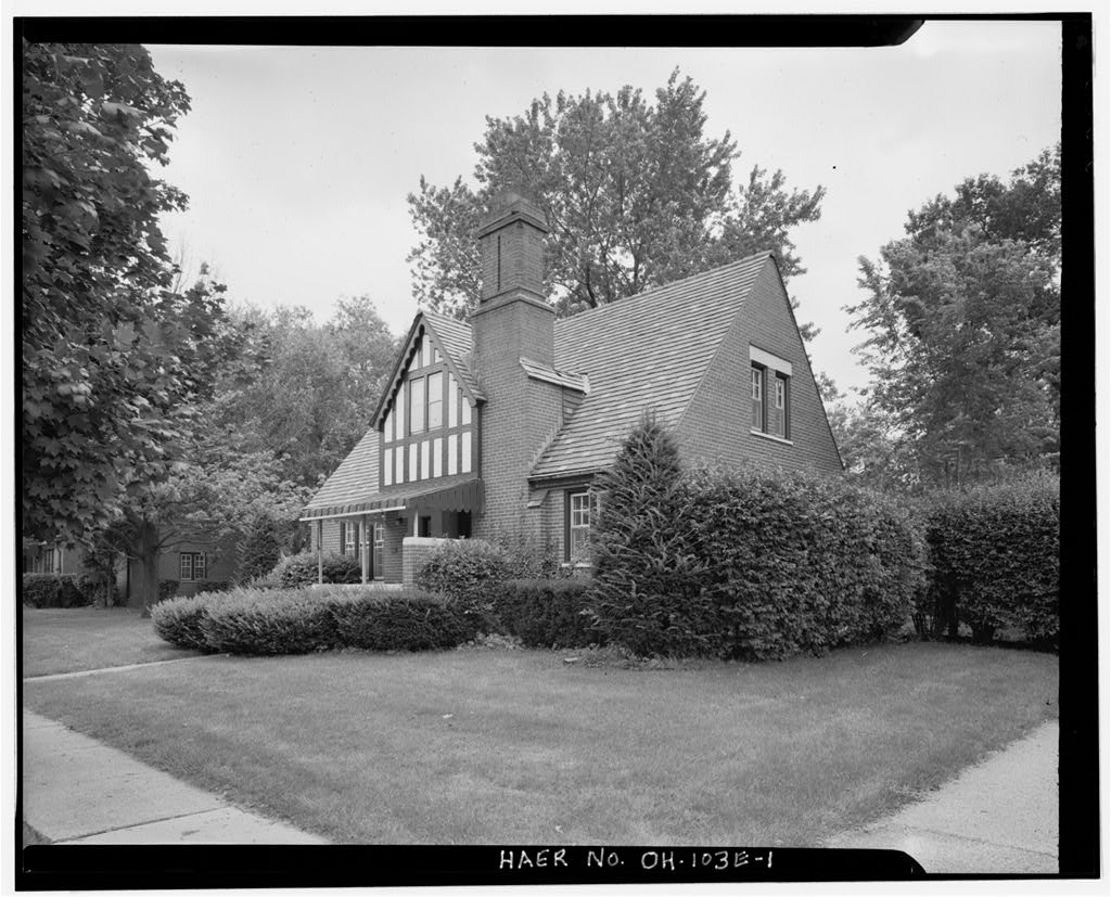 Wright-Patterson Air Force Base, Brick Officers' Quarters, Types G & H, Area A, Dayton, Montgomery County, OH, photograph filed with the federal survey