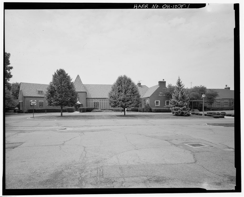 Wright-Patterson Air Force Base, Brick Officers' Quarters, Officers' Club, Area A, Dayton, Montgomery County, OH, photograph filed with the federal survey