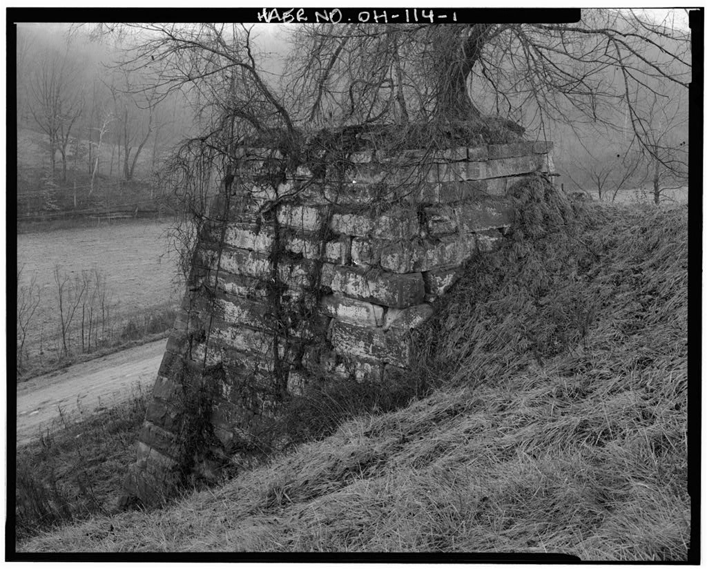 Buckhorn Iron Furnace, Buckhorn Hollow Road, Pedro, Lawrence County, OH, photograph filed with the federal survey