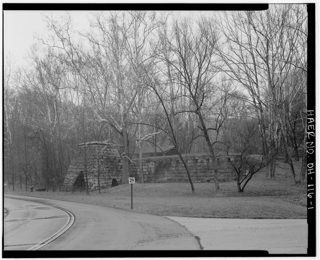 Vesuvius Iron Furnace, photograph filed with the federal survey