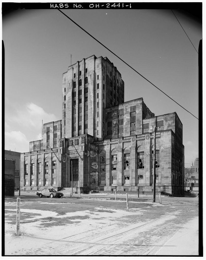 Cuyahoga County Criminal Court Building, 1560 East Twenty-first Street, Cleveland, Cuyahoga County, OH, photograph filed with the federal survey