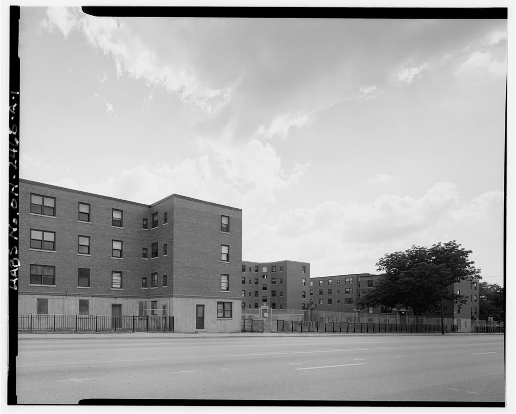 Laurel Homes, photograph filed with the federal survey