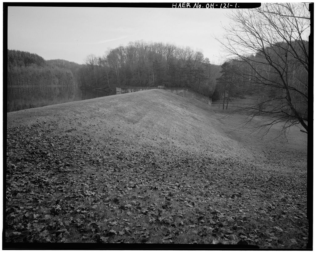 Vesuvius Dam, Across Storms Creek near intersection of County Roads 20 & 29, Ironton, Lawrence County, OH, photograph filed with the federal survey