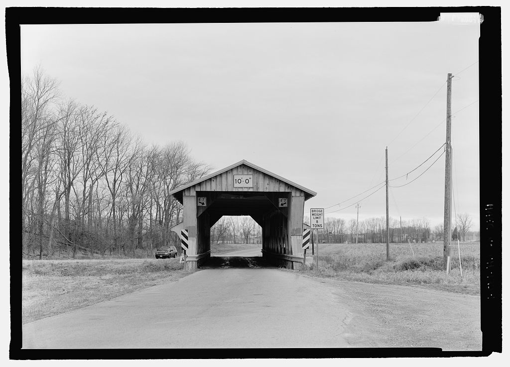 Pottersburg Bridge, Spanning Big Darby Creek, North Lewisburg Road (CR 164), North Lewisburg, Union County, OH, photograph filed with the federal survey